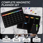Topika - Fridge Planner Magnetic 4pcs Weekly Planner Shopping List Set