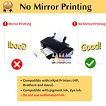 Topika - Printable Iron On Transfer Paper for T Shirts, 15pcs Light Fabric