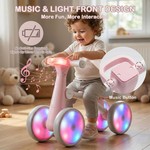 Topika Toddler Bike Balance Bike with Music & Light Up Wheels
