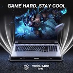 Topika - Gaming Laptop Cooling Stand with 6 Fans, Dual USB, Metal Support