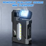 Topika EDC Flashlight Mini EDC Torch Waterproof Flashlight With Dual Light