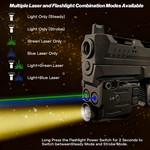 Topika Dual Blue Green Laser Sight & 600 LM Rechargeable Light