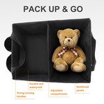 Topika - Car Back Seat Organizer, Seat Storage for Children, 2 Cup Holders