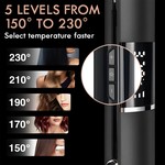 Topika - Flat Iron Hair Straightener 2 in 1, Adjustable Temp 150 -230