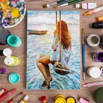 VSelect - Stretched Canvas Boards for Painting, Multiple Size, 100% Cotton