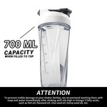 Topika 700ml Leak-Proof Protein Shaker Cup No Blending Ball or Whisk