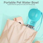 Topika 3-in-1 Dog Water Bottle with Food Bowl & Poop Shovel