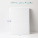 VSelect A4 Cotton Canvas Panels for Painting - 20x30cm (5 Pack)