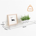 Topika Acrylic Floating Shelves, 3/6 Pack Clear Wall Shelves For Home