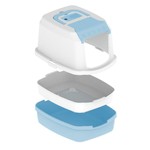 Topika Hooded Cat Litter Box with Scoop, Fully Enclosed, Leak-Proof