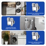 Topika 1/2" Double Switch Stainless Steel Angle Valve For All Scene, Sliver