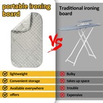 Topika Magnetic Ironing Mat 48x85cm, Portable Foldable Heat-Resistant Pad