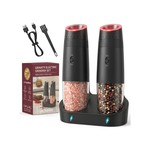 Topika-Electric Salt And Pepper Grinder Set,Rechargeable - 2 Gravity Mills