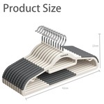 TopikaHome-50/30-Non-Slip Padded Clothes Hangers-Heavy Duty & Space-Saving