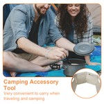 Topika Camping Stove Windscreen Folding 4 Plates Gas Stove Windshield