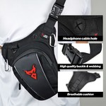 Motocentric Expandable Motorcycle Leg Bag Thigh Bag Waterproof Waist Bag
