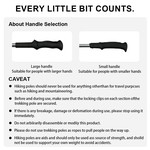 Naturehike Trekking Poles, 5 Sections Telescopic Hiking & Walking Sticks