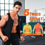 Topika - Shape Vests For Men Sweat Vest, Mens Waist Trainer Zip Slim Vest