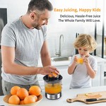 TopikaHome Electric Citrus Juicer Orange Lemon Squeezer BPA-Free 60W 700ml
