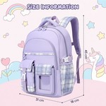 Topika Girls Backpack Cute Lightweight School Bag with Accessories