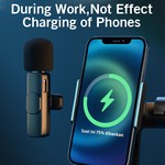 Topika Wireless Microphone for iOS & Android, with Noise Reduction & 6h