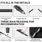 Naturehike Trekking Poles, 5 Sections Telescopic Hiking & Walking Sticks