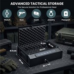 Topika - Electronic Gun Safe For Handgun, Biometric Pistol Lock Box