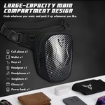 Motocentric Hard Shell Unisex Motorcycle Thign Bag Waist Bag Drop Leg Bag