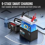 Topika Battery Charger 12V/24V Smart Car Battery Charger With Colour Screen