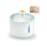Topika Cat Water Fountain 2.4L with LED Light, Durable Lid
