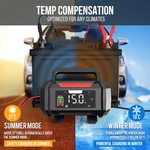 Topika Battery Charger 12V/24V Smart Car Battery Charger With Colour Screen