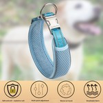 TopikaPet - Adjustable Dog Collar with Titanium Clip & Reflective Strips