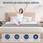TopikaHome - Grounding Mat for Bed, Organic Cotton & Silver Fibre, 60x260cm