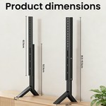 Topika Universal TV Stand, Height Adjustable, 70kg Load For 32-85" TVs
