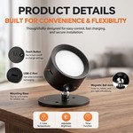Topika - RGB LED Magnetic Wall Picture Light, 360 Degree Rotating, 2 Pcs