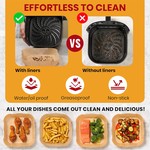 Topika 200 Pcs Air Fryer Liners Square Non-Stick Airfryer Liner Disposable