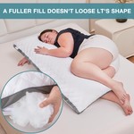 Topika - Full Body Pillow for Adults Long Pillow for Bed, Sleepers Pillow