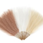 Topika Dried Pampas Grass Decor 30pcs 42cm Artificial Flower for Home Decor