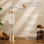 Bincoo - Manual Coffee Grinder Hand Grinder, 6-Setting Portable Coffee Mill