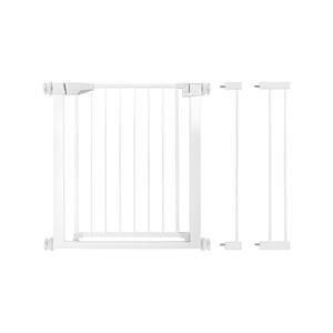 No-Damage Install Wide Walk-Through Baby/Pet Gate, Auto-Close