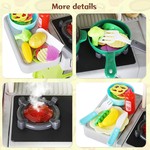 Topika Kids Kitchen Play Set with Light, Sound and Play Food