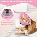 TopikaPet - Soft Cat Cone Collar Adjustable, Lightweight, Prevents Licking