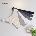 Lekkon Women Thong Panties Invisible Silk Feel UltraLight Ladies Underwear
