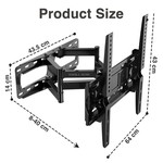 Topika - Full Motion TV Wall Mount for 32-85" TVs, Heavy-Duty Bracket