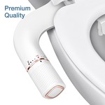Topika Smart Bidet Toilet Seat Attachment with Dual Spray & Easy Control