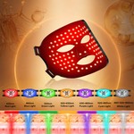 Topika Red Light Therapy for Face LED Mask, 3 Modes Portable
