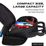 Topika Waterproof Motorcycle Tank Bag with Phone Pocket, Rain Cover, Strap