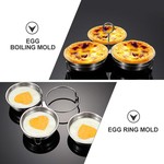 Topika 3-in-1 Stainless Steel Egg Steamer, Oil Brush & Anti-scalding handle