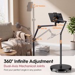 Topika Tablet Floor Stand Adjustable With Wheels For Tablets And Phones