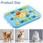 Topika Dog Puzzle Toy, Interactive Slow Feeder, 4-Way Play for All Sizes